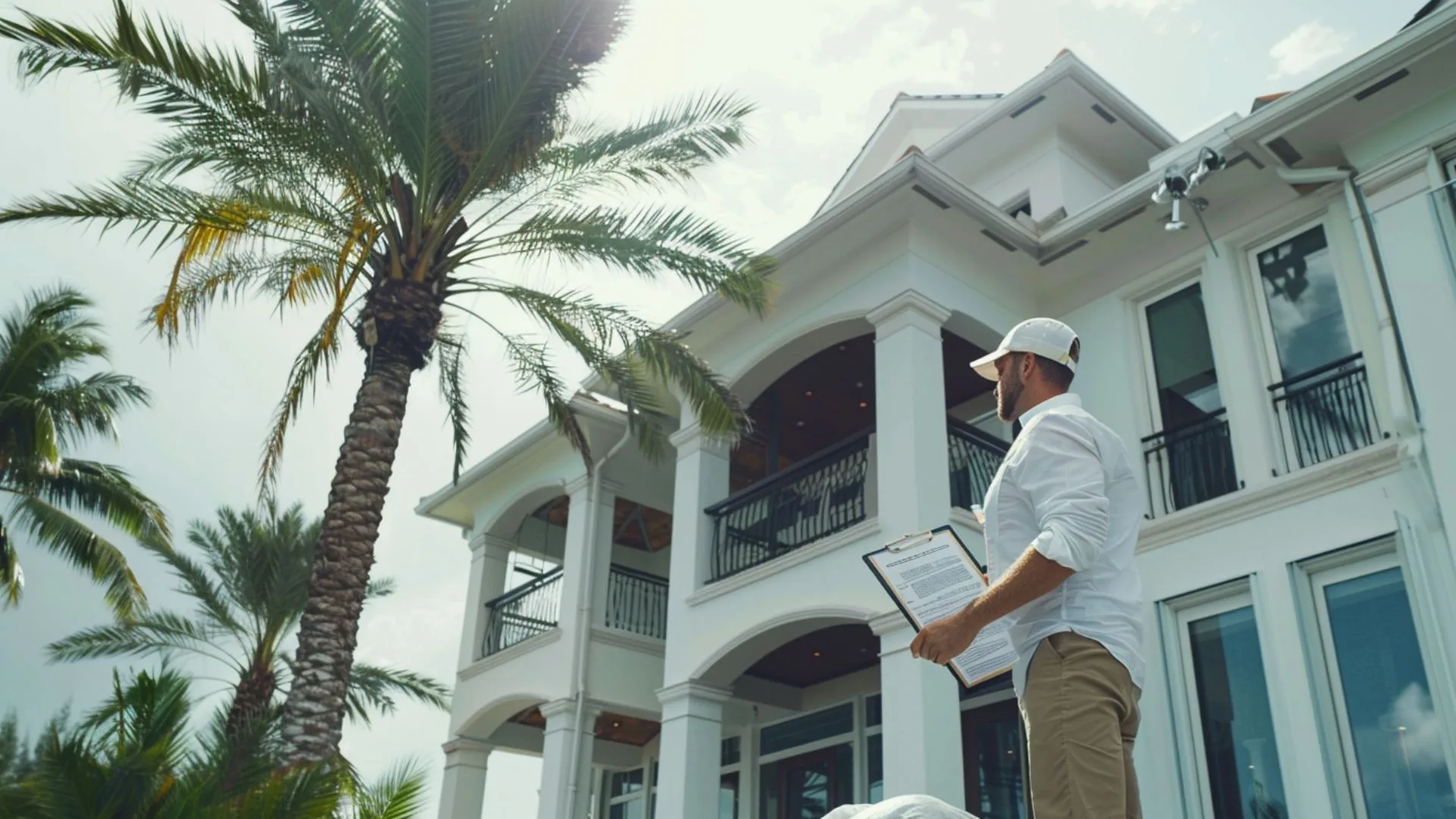Property manager in Florida prepares rental home with shutters and inspections as part of hurricane-ready property management in Florida