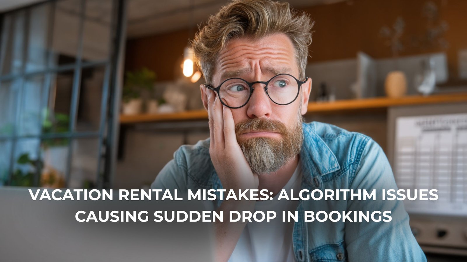 Airbnb listing dashboard showing sudden drop in vacation rental bookings