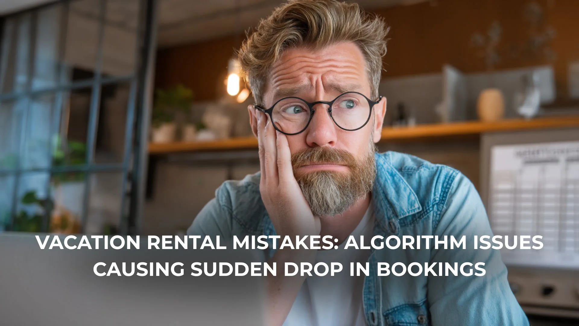 Airbnb listing dashboard showing sudden drop in vacation rental bookings