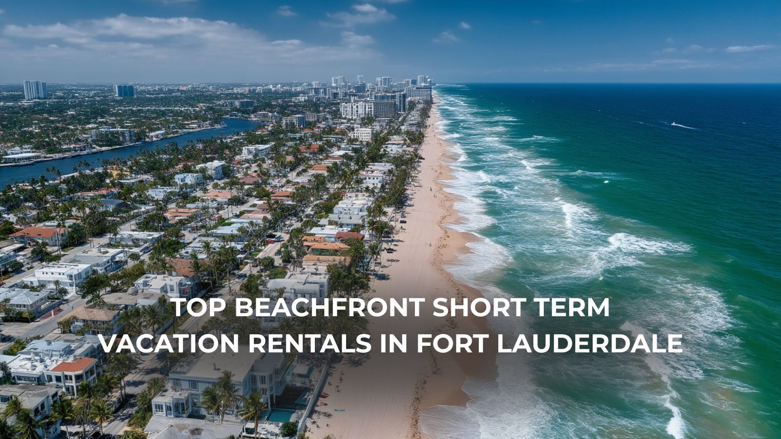 Beachfront short term vacation rental in Fort Lauderdale with ocean view balcony