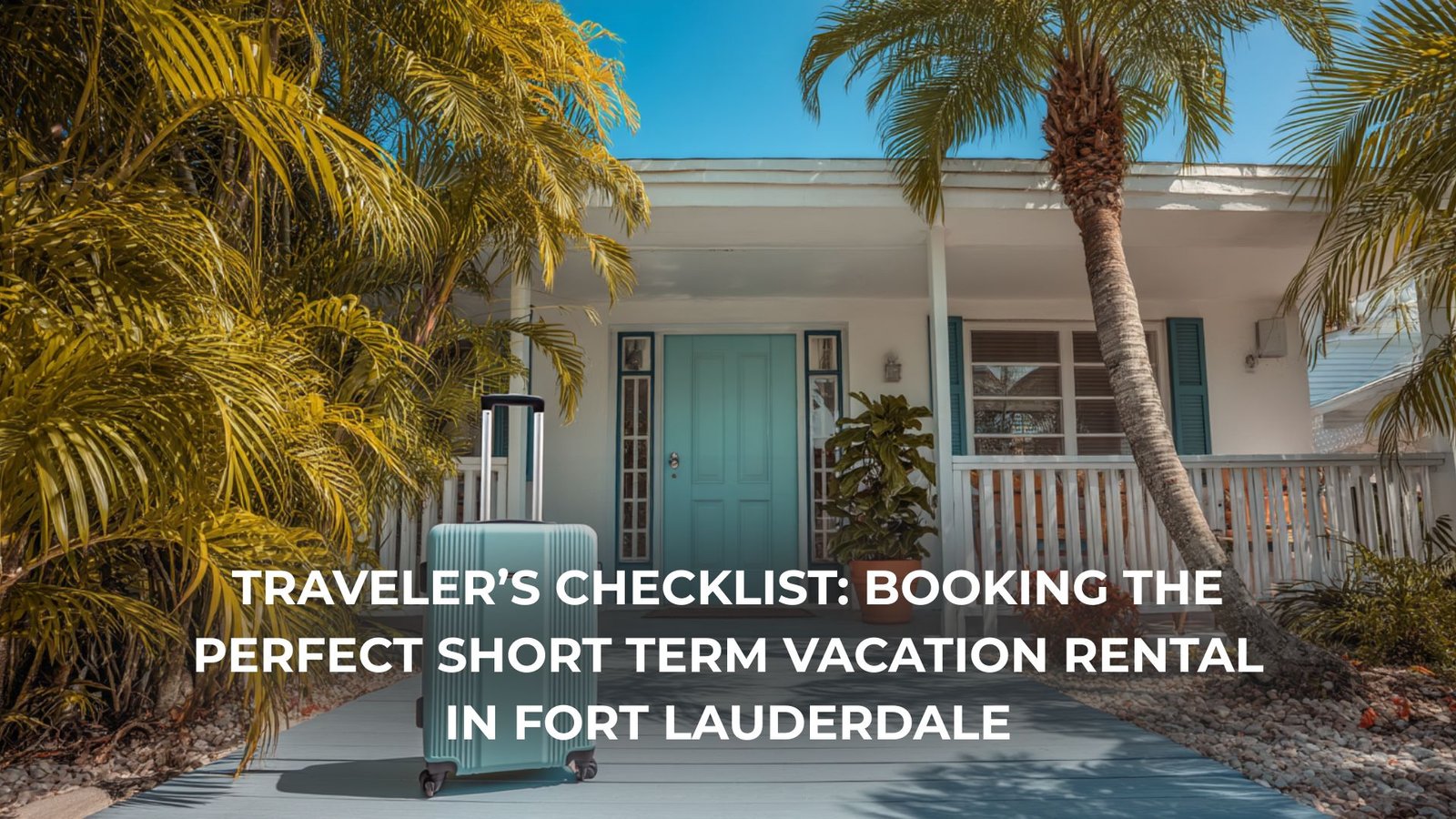 Traveler’s checklist for booking short term vacation rentals in Fort Lauderdale