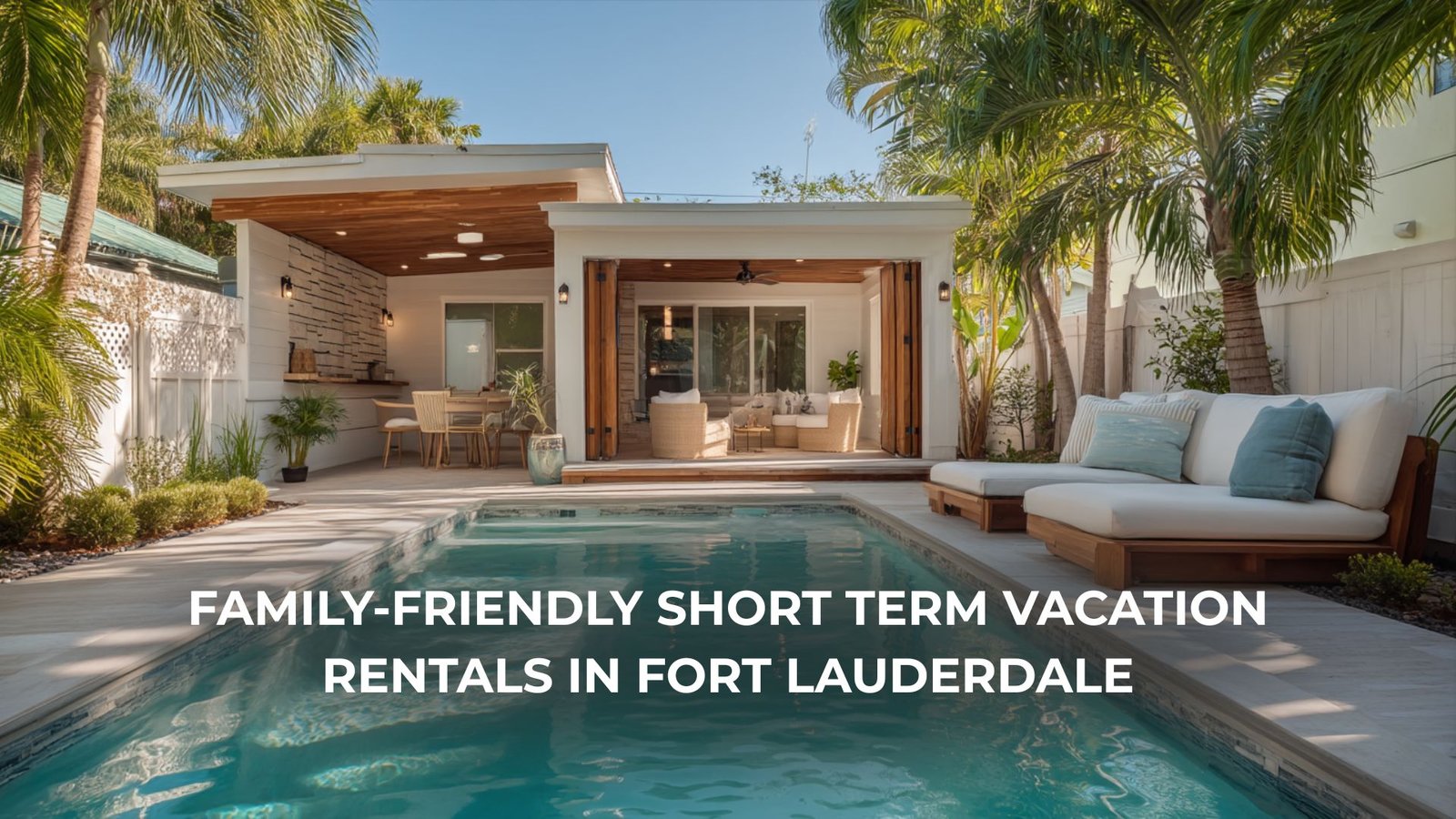 Family-friendly short term vacation rental in Fort Lauderdale with pool