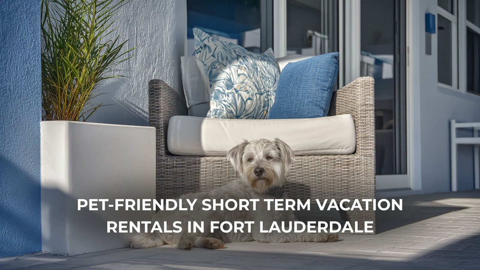 Pet-friendly short term vacation rental in Fort Lauderdale with fenced backyard