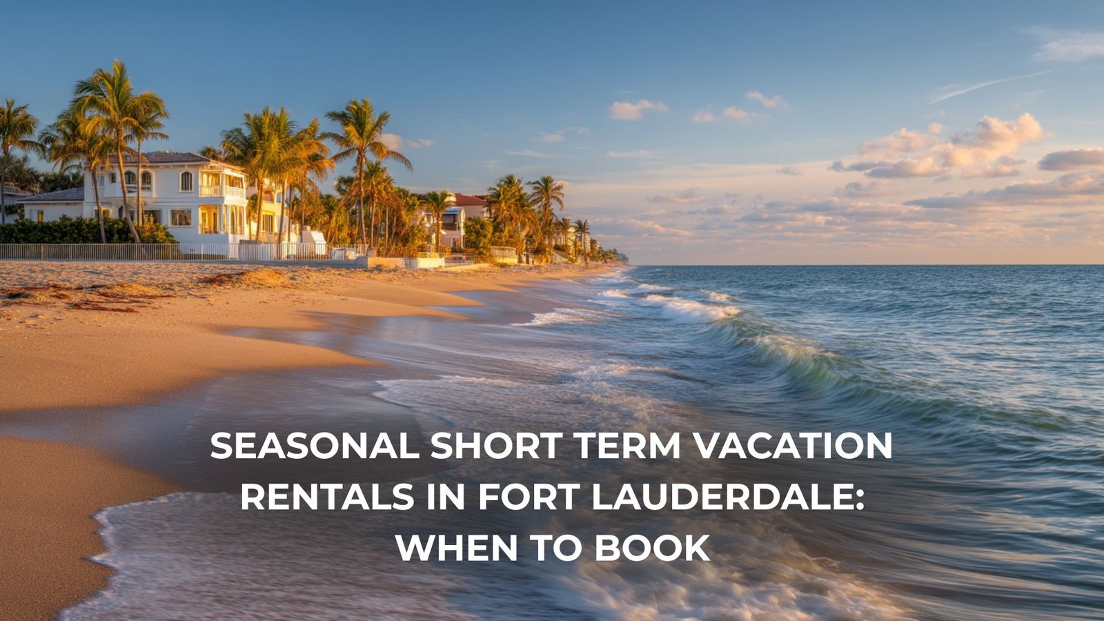 Seasonal short term vacation rental in Fort Lauderdale beachfront condo