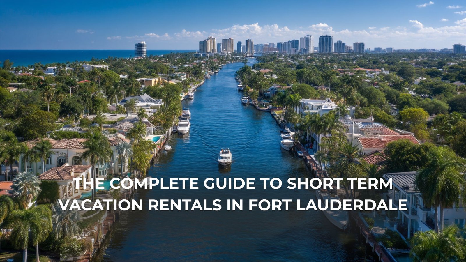 Short term vacation rental in Fort Lauderdale with pool and modern interior