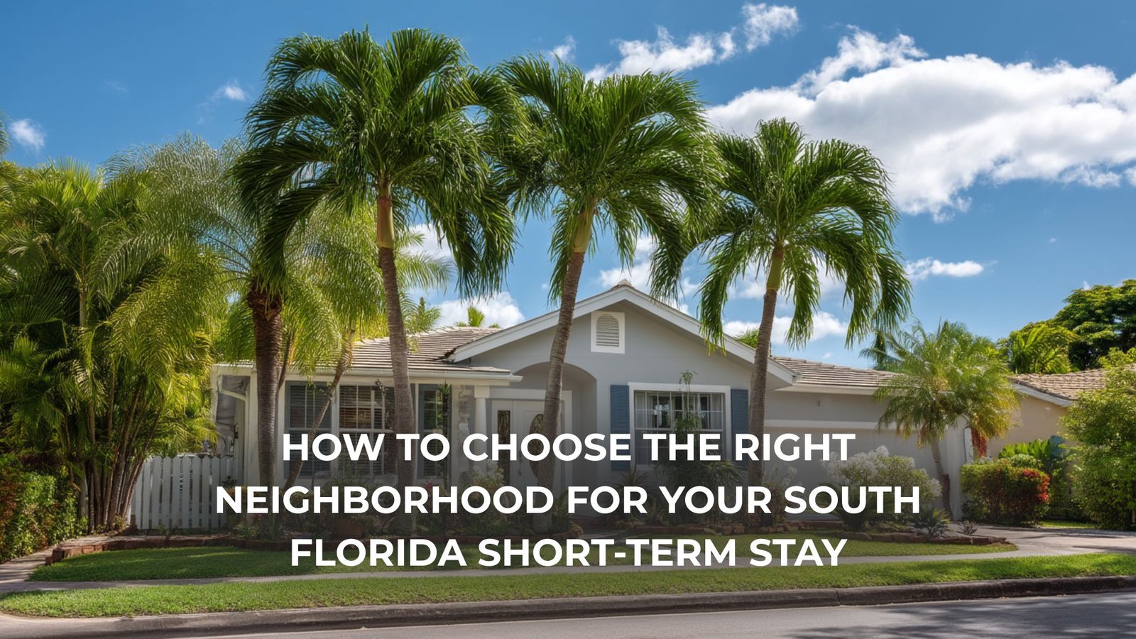 South Florida neighborhoods map for short-term rentals