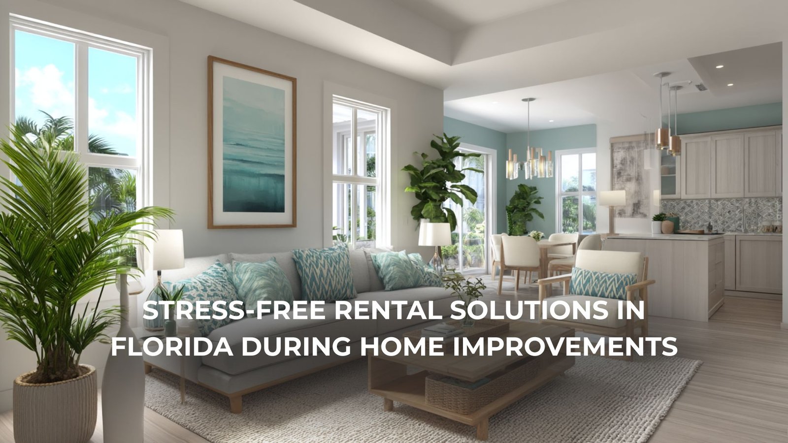 Family relaxing comfortably in stress-free Florida short term rental