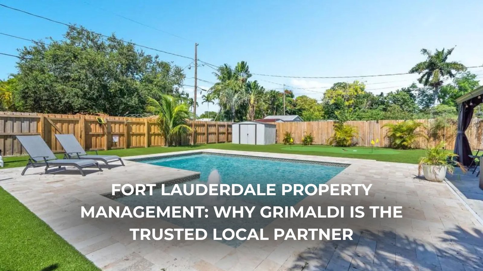 Fort Lauderdale property manager welcoming guests to a waterfront rental home.