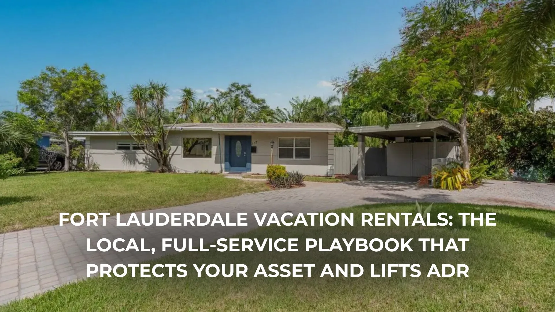 Coral Ridge waterfront vacation home with private dock and pool near Bayview Drive